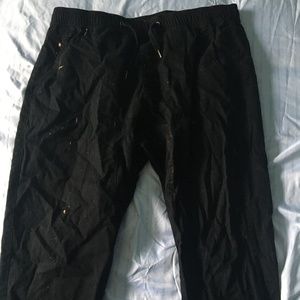 Mens Carbon Acid Splatter Khaki Jogger